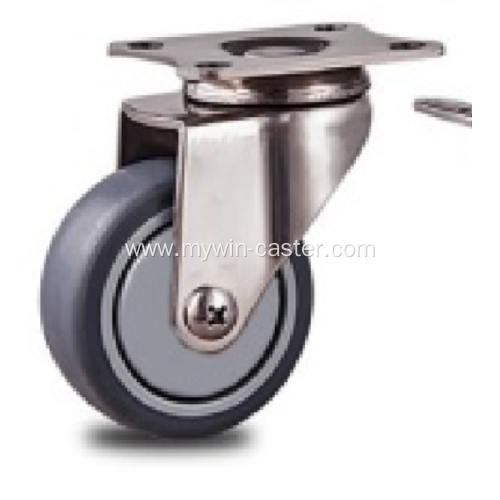 1.5 inch Stainless steel bracket flat casters without brakes